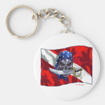 copia del piratediveflag llavero
