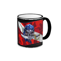 copia del piratediveflag taza de café