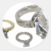 Copia DiamondRings120409 Pegatinas Redondas