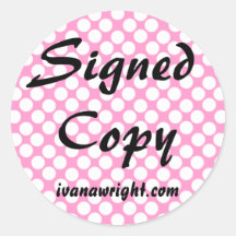 Copia firmada con los pegatinas del URL