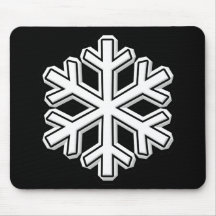 Copo de nieve alfombrilla de raton