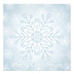 Copo de nieve Christmascard Invitaciones Personalizada