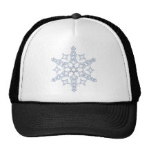 Copo de nieve cristalino gorras