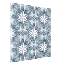 Copo de nieve de los azules claros lona estirada galerias