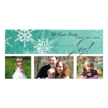 Copo de nieve del damasco del navidad - tarjeta tarjetas fotograficas personalizadas