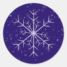 Copo de nieve del día de fiesta pegatina
