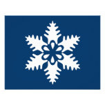 Copo de nieve del navidad de blanco puro comunicados