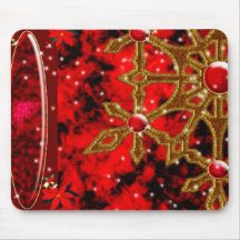 Copo de nieve encantado Mousepad Tapete De Ratones