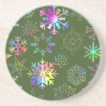 Copo de nieve posavasos diseño
