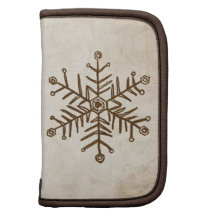 Copo de nieve rústico del vintage organizador