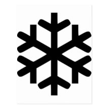Copo de nieve tarjeta postal
