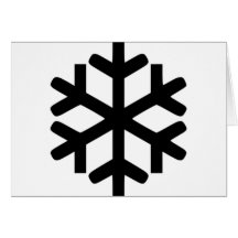 Copo de nieve tarjetón