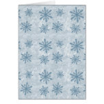 Copos de nieve 1 - Azul - Tarjeton
