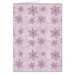 Copos de nieve 1 - Rosa - Felicitacion