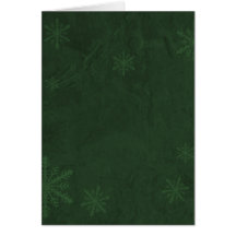 Copos de nieve 4 - Verde oscuro original Tarjeton