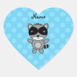 Copos de nieve conocidos personalizados del azul d calcomanía corazón personalizadas