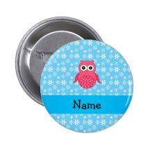 Copos de nieve conocidos personalizados del azul d pins