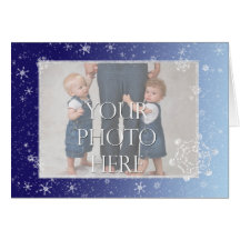 Copos de nieve cristalinos tarjetas