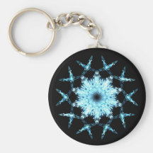 Copos de nieve del fractal llavero