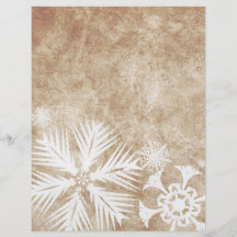 Copos de nieve del navidad de marfil y blanco tarjetas publicitarias