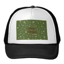 Copos de nieve del navidad gorras