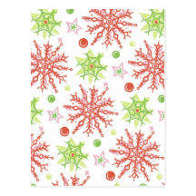 Copos de nieve del navidad tarjetas postales