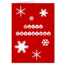 Copos de nieve del navidad tarjetón