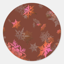 Copos de nieve etiqueta