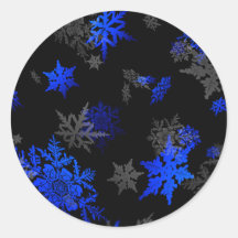 Copos de nieve etiqueta