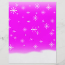 COPOS DE NIEVE FUCSIAS TARJETAS PUBLICITARIAS