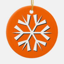 copos de nieve - naranja ornamento de reyes magos