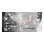 COPOS DE NIEVE, negro, blanco, gris Tarjetas Personales