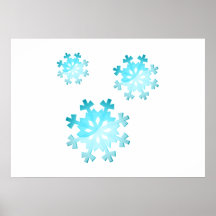 Copos de nieve poster