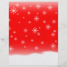 COPOS DE NIEVE ROJOS FLYER A TODO COLOR