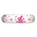 Copos de nieve rosados del rosa del unicornio patinetas personalizadas