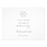 Copos de nieve RSVP del invierno invitaciones