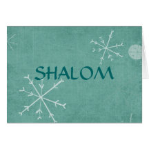 Copos de nieve Shalom Tarjetas