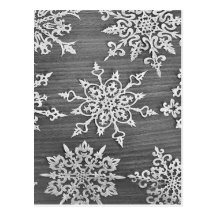 Copos de nieve tarjeta postal