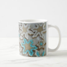 copos de nieve taza