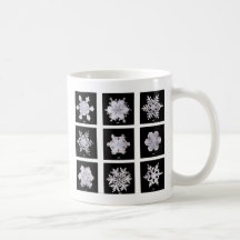 Copos de nieve tazas de café