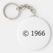 Copyright 1966 llavero personalizado