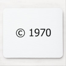 Copyright 1970 tapete de ratones