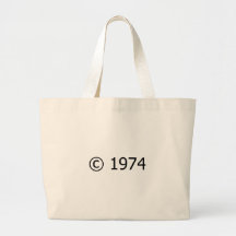 Copyright 1974 bolsas de mano