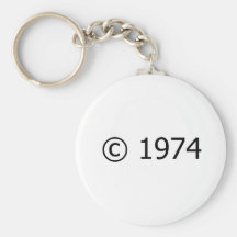 Copyright 1974 llavero personalizado