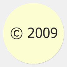 Copyright 2009 etiqueta redonda