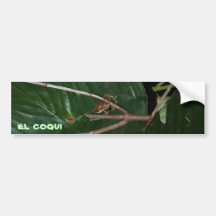coqui del EL Etiqueta De Parachoque