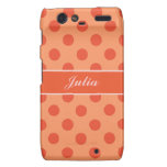 Coral en la caja coralina del teléfono de los luna droid RAZR carcasa