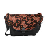 Coral floral bolsa messenger