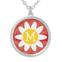 Coral y remolino rojo; Flor de la primavera Collares