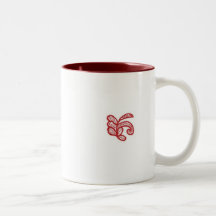 Corazón 1 del cordón taza